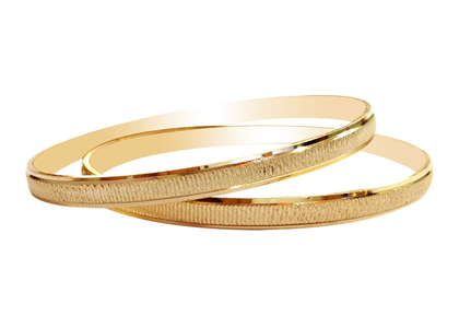 Gold Plated | Diamond Cut Bangles